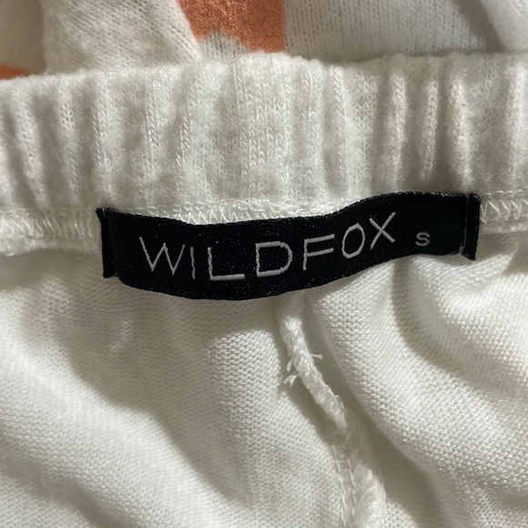 Wildfox Star Graphic Baggy Fleece Lounge High Rise Joggers - Picture 2 of 10
